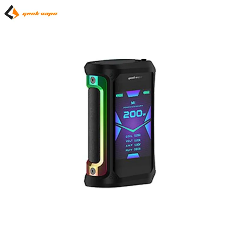 Rainbow Black Geekvape Aegis X box mod 200 Вт как 2,0 чипсет водонепроницаемый Vape Mod fit Cerberus Tank с oled-экраном питание от 18650 бокс мод - Цвет: Rainbow Black