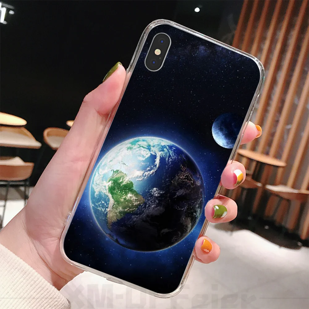 Earth Moon Planet Newly Arrived Cell Phone Case for iPhone 11 pro XS MAX 8 7 6 6S Plus X 5 5S SE XR cover | Мобильные телефоны и