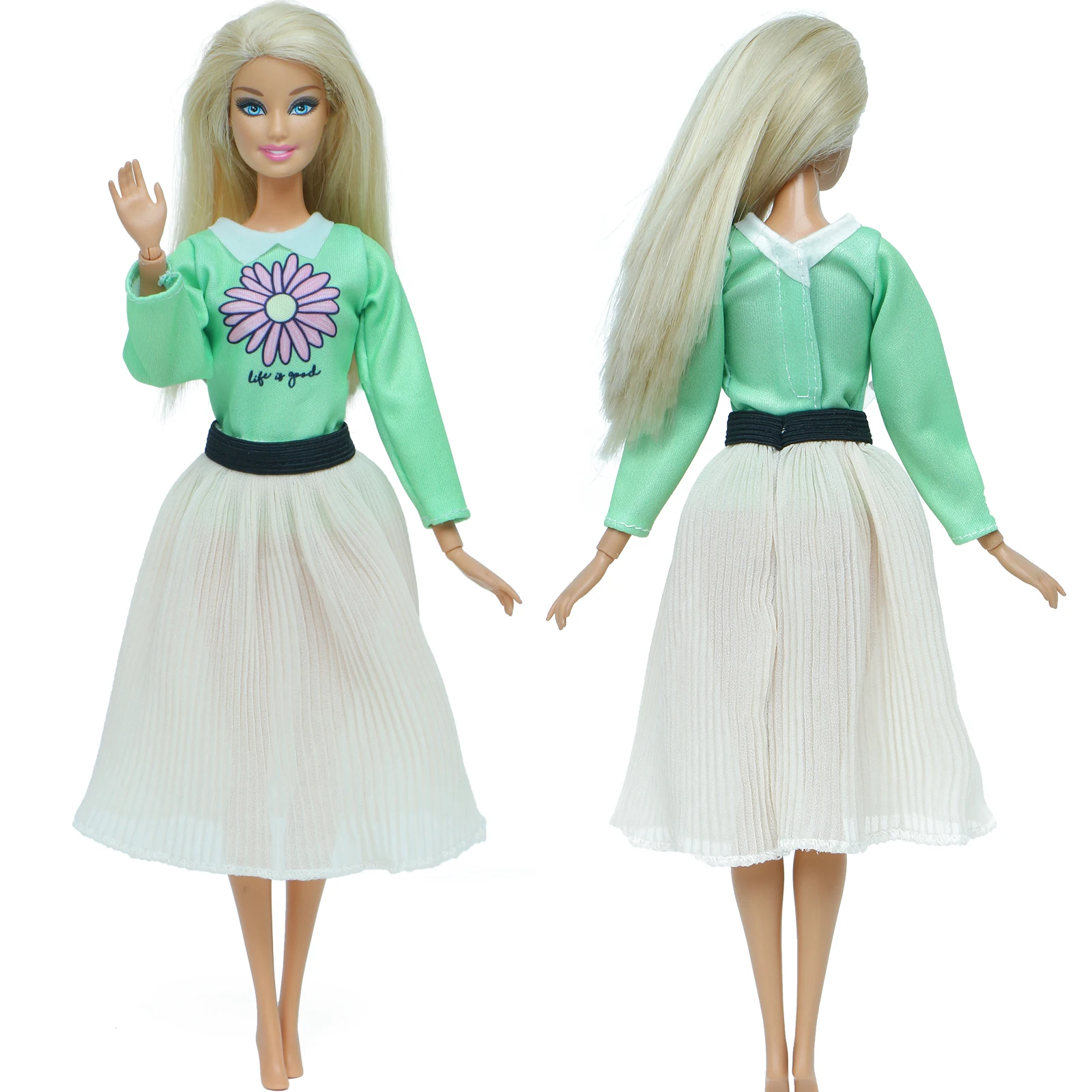 Robe de poupée Barbie, Style mixte, tenue quotidienne décontractée, vêtements  pour filles, faits à la main