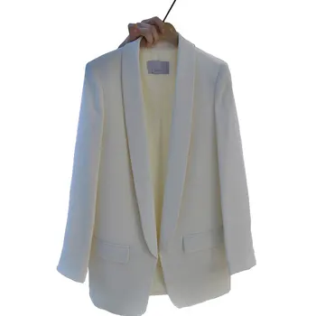 

High-quality Fashion Blazer Women Outerwear Autumn Women's Blazers White Fashion Ladies Lady office girl Coat Female