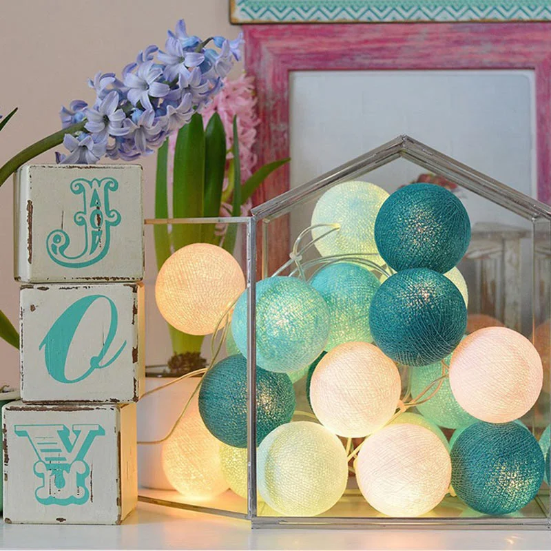 Рисунок 4 - Гирлянда с хлопковыми шариками