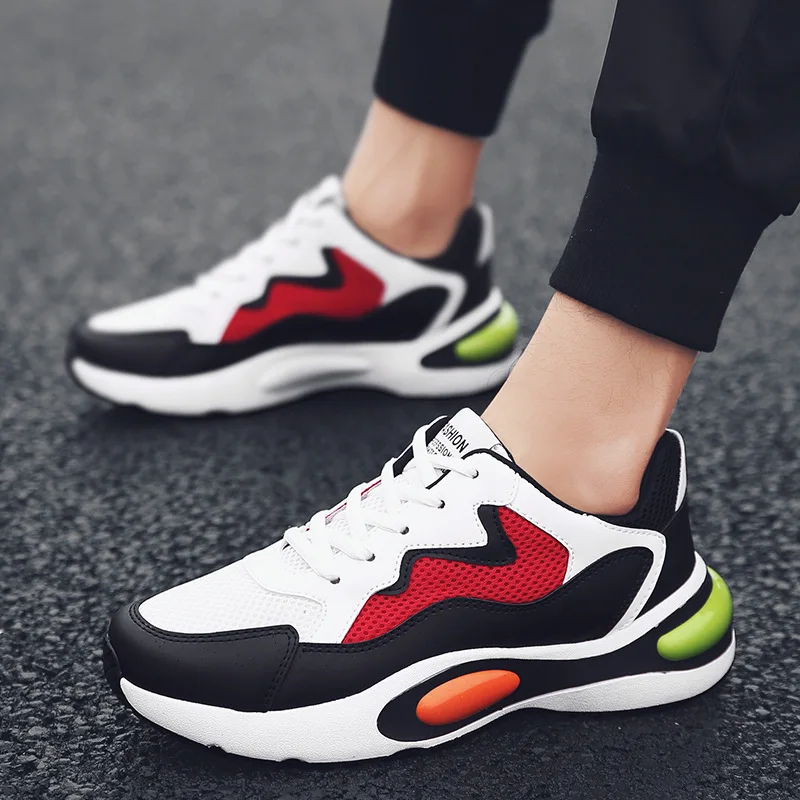 

Summer New Style MEN'S SHOES Punched Sheet Surface Casual Sports Shoes Four Seasons Dad Shoes Wear-Resistant Anti-slip Korean-st