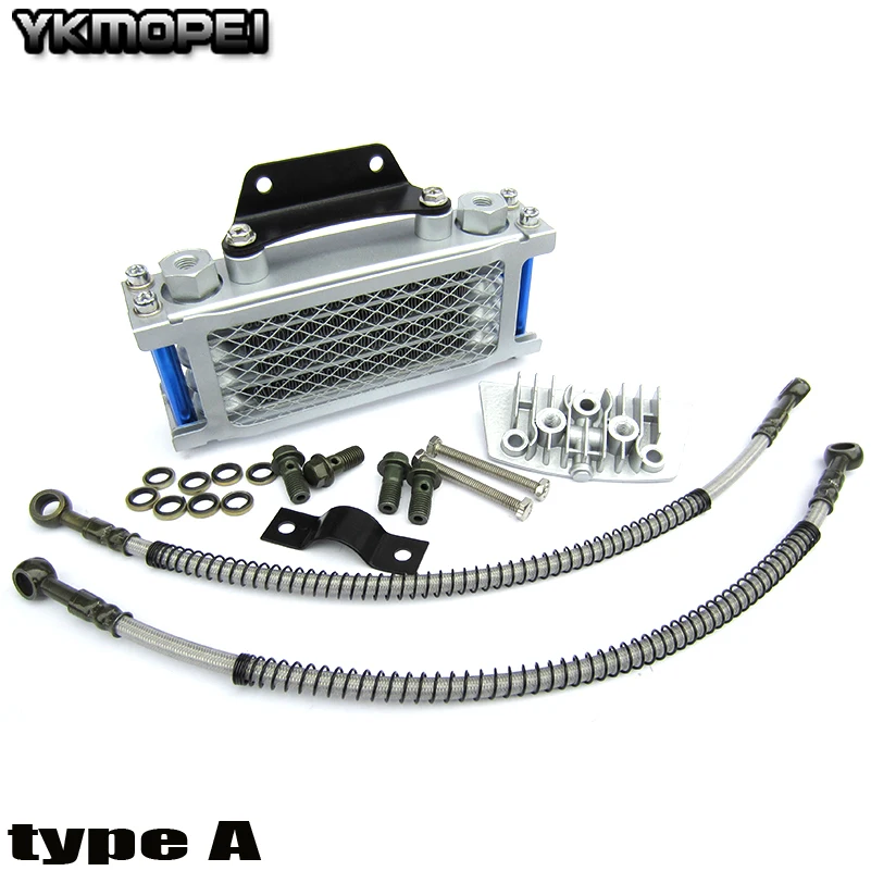 High Qualtiy Oil Radiator Set Oil Cooler For 50cc 70cc 90cc 110cc Horizontal Engine Dirt Bike Pit Bike Money Bike Atv Quad Engine Cooling Accessories Aliexpress