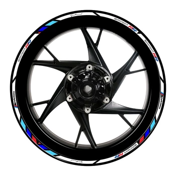 

16 Pcs 17" 18" Reflective Motorcycle Sports Car Wheel Tire Sticker Waterproof Logo Custom Pattern Rim Tape Decals
