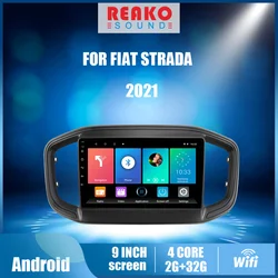 REAKOSOUND autorradio para coche FIAT STRADA 2021, reproductor Multimedia con Android, 2 Din, Wifi, navegación GPS, unidad principal, Radio Estéreo
