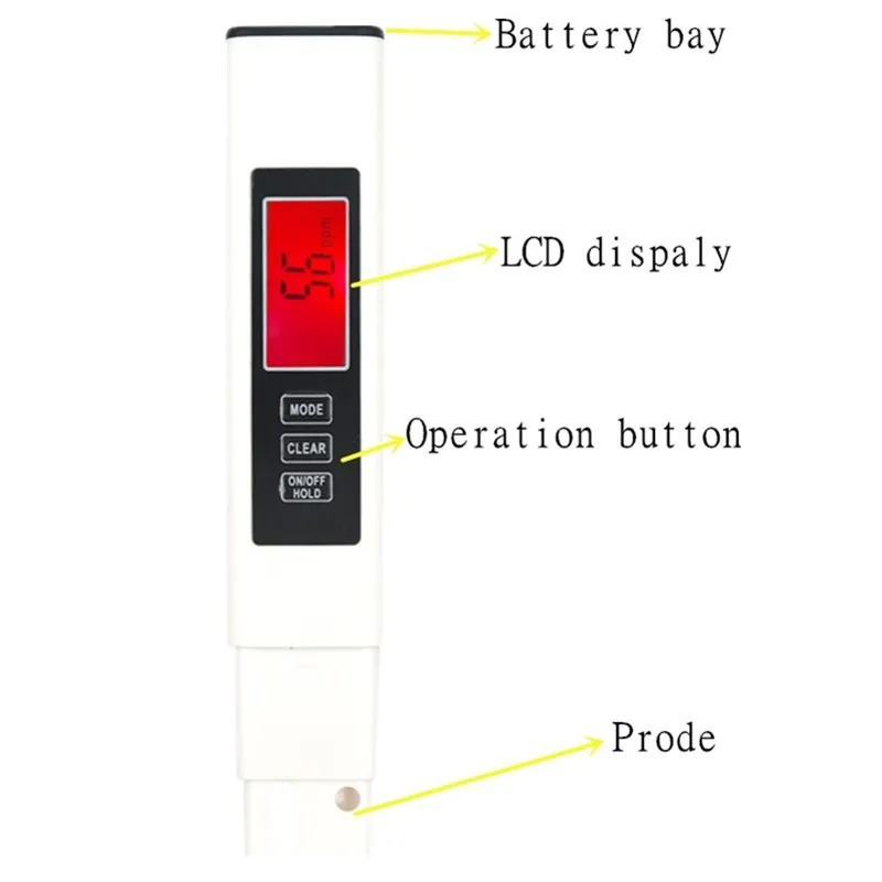 Digital Portable EC Meter ATC Automatic Calibration EC Tester Water Qualit Monitor 40% off