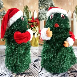 Jouet musical rotatif pour enfants, 30cm, arbre de noël électrique, danse du père noël, réglage de la Table 