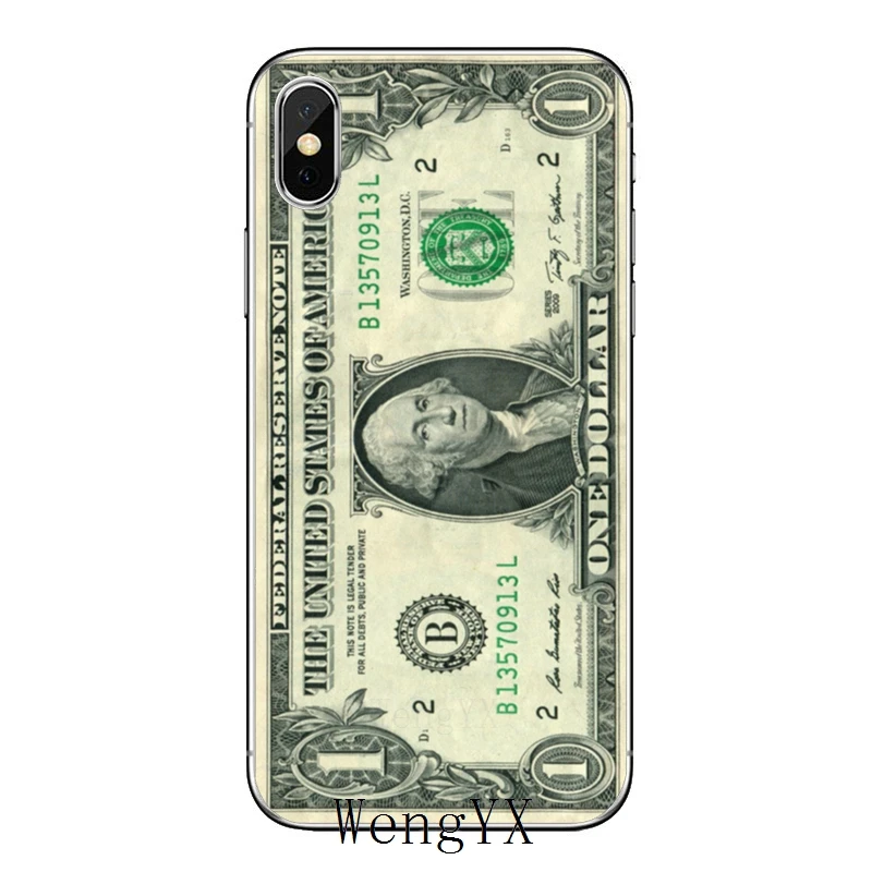 Для iPhone 11 pro XR X XS Max 8 7 6s plus SE 5s 5c iPod Touch 5 6 Чехол для денег долларов купюр Бен Франклин - Цвет: Franklin-A-08