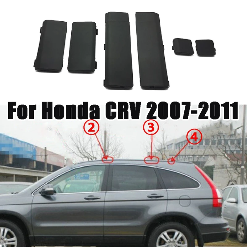 6pcs Car Roof Luggage Rack Cap Delete Remove Cover For Honda Crv Crv
