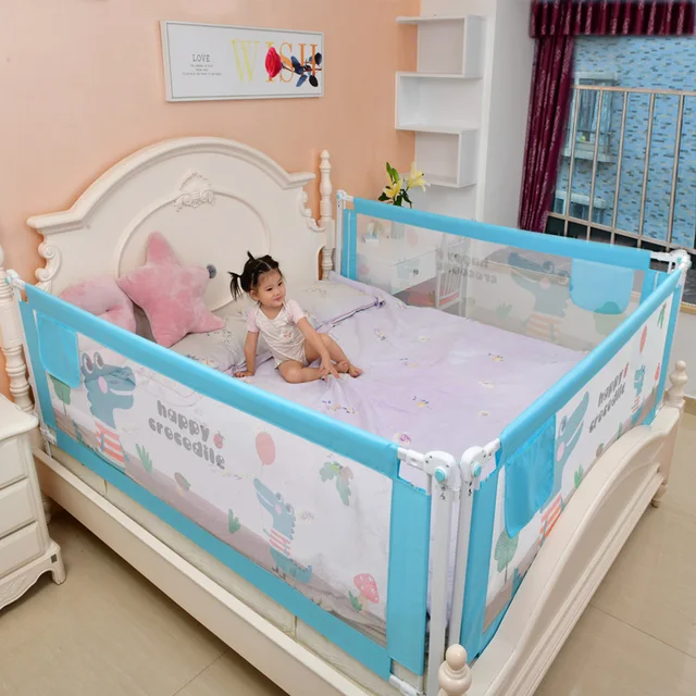 Baby Bed Fence Rails Security Fencing Children Guardrail Playpen