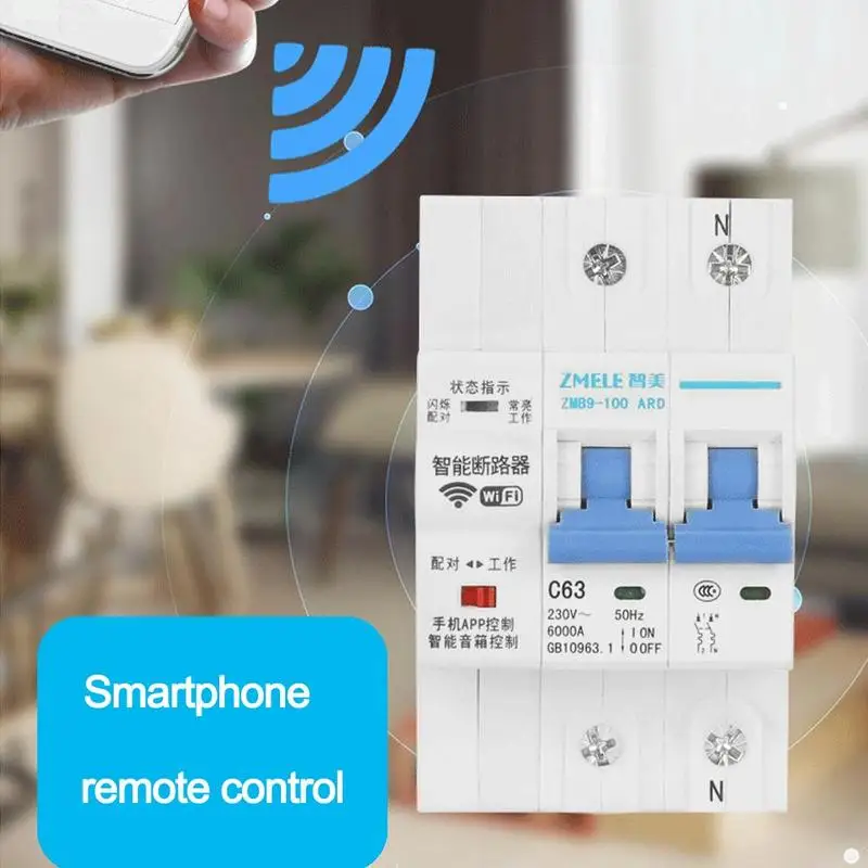 2 P/4 P Пульт дистанционного управления Wi Fi автоматический выключатель Умный
