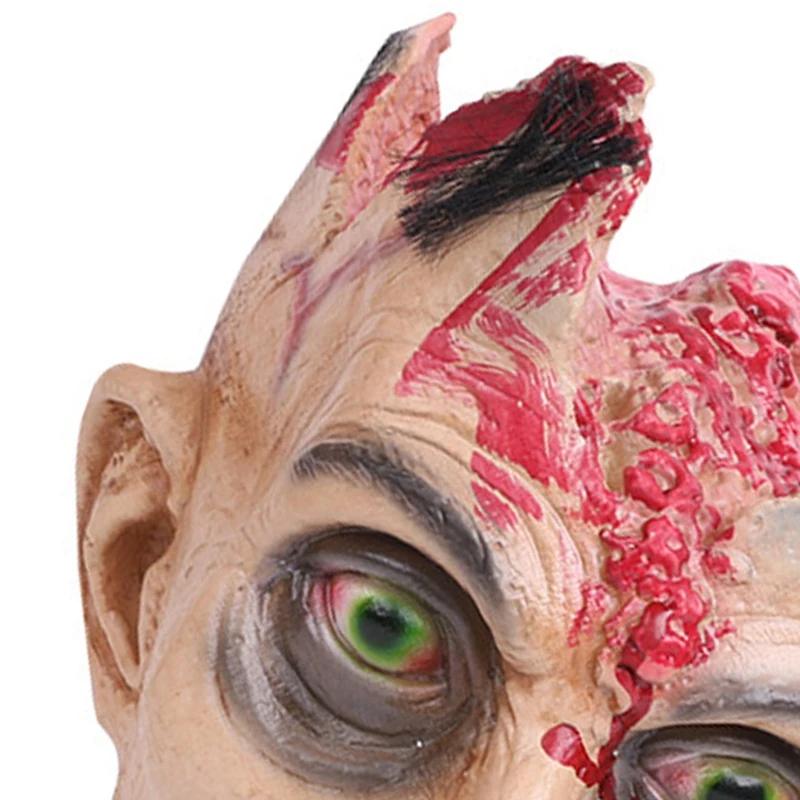 Halloween Horror Mask Festive Mask Zombie Head Scream Decoration Halloween Party Decoration