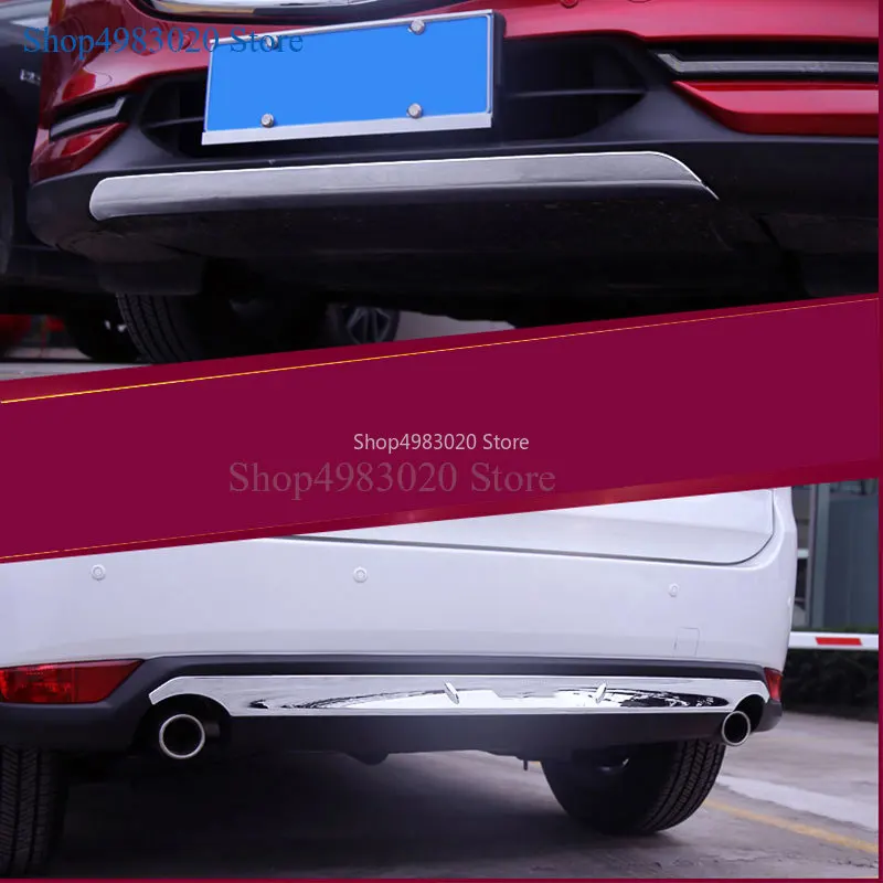 

For Mazda CX-5 CX5 2017 2018 Exterior ABS Chrome Front Grille Bumper Cover Protector Trim Car styling Accessories