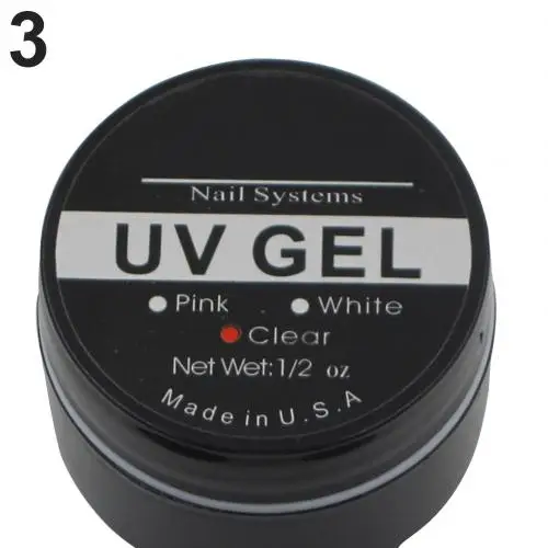 1 Bottle Transparent UV Nail Gel Poly Gel Manicure Tool UV Builder Extension Gel Nail Art Varnish - Цвет: Clear
