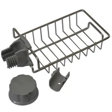 Держатель для губки, органайзер для ванной комнаты, стойка для кранов, практичная полка для хранения мелочей, фильтрация воды, для кухни, нержавеющая сталь, новинка