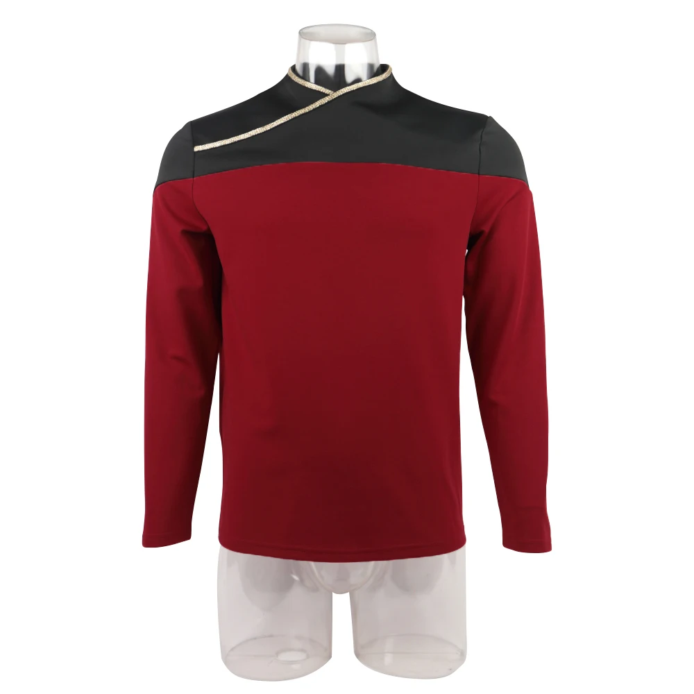 Красная Униформа Star TNG Captain Picard Trek верхняя куртка Voyager DS9 желтые костюмы для