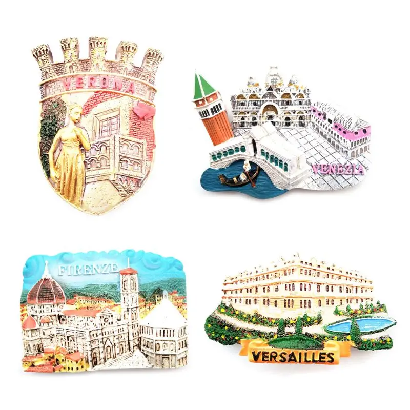 

3D World Travel Italy/France/Rome/Willis Resin Memorial Refrigerator Fridge Magnet Sticker DIY Home Decor Souvenir