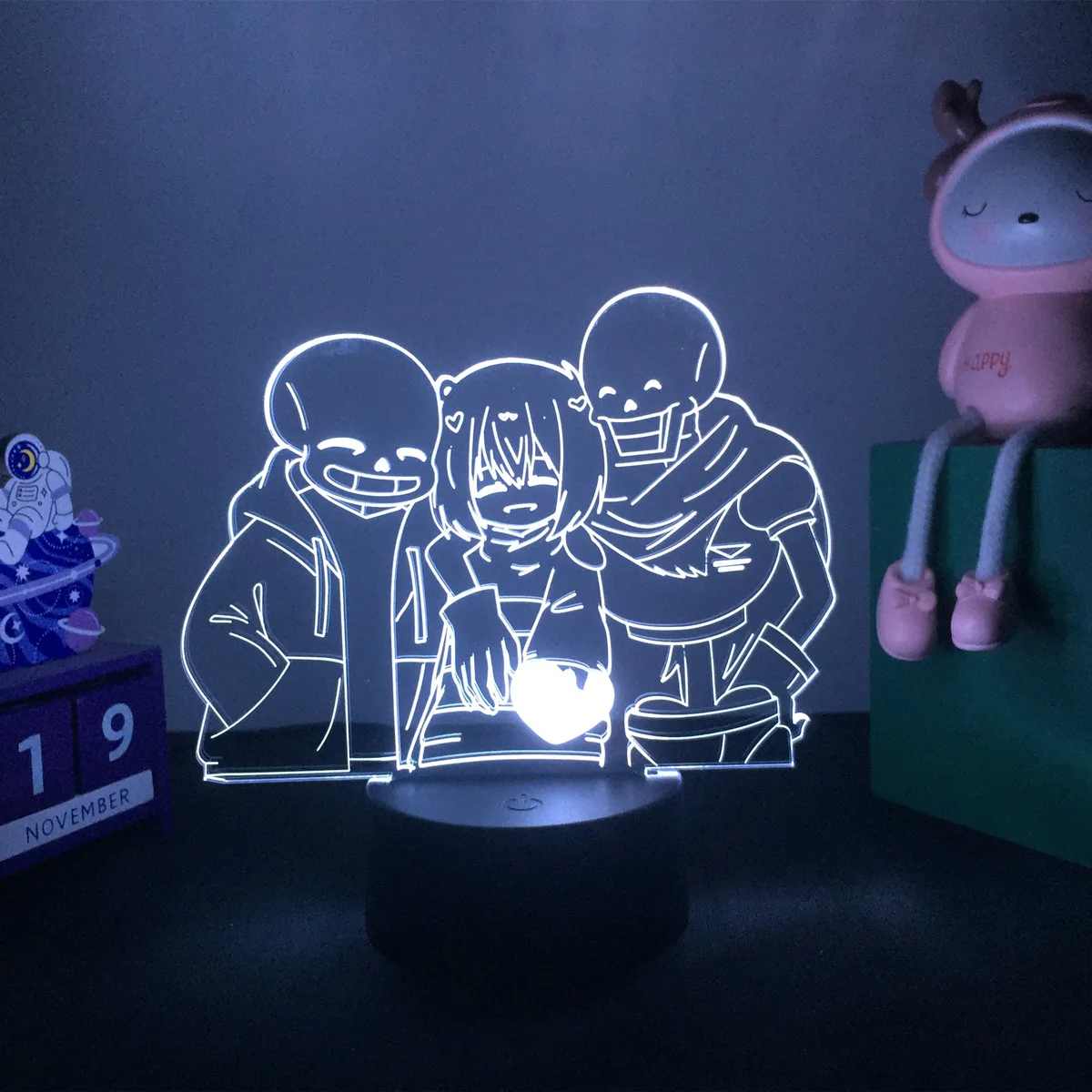 Hot Game Undertale 3d lamp Chara and Papyrus LED night light for kids Birthday Gift Room Decor Xmas Gift night lamp for bedroom wall