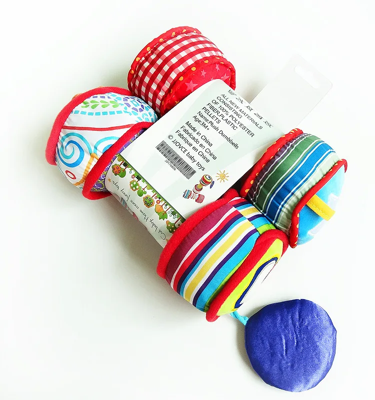 

Infant Rattle Color Multi-functional Baby Dumbbell Barbell Baby Toy One-to-Cloth Dumbbell xiang zhi