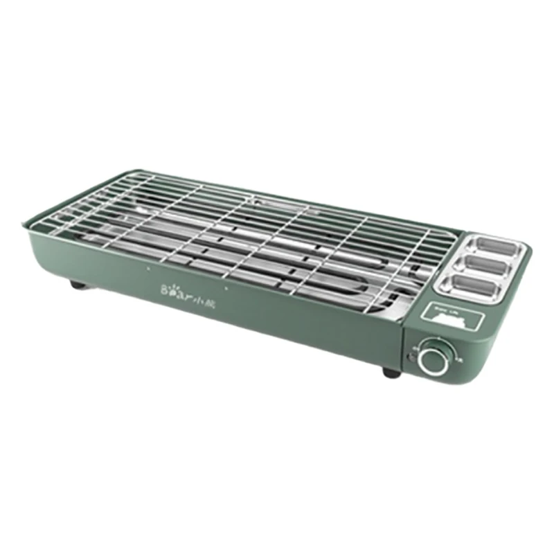 Multifunctional Electric Griddle Smokeless BBQ Grill Durable Baking Pan Skewers Household Machine Barbecue 2000W DKL-D20M2 | Бытовая