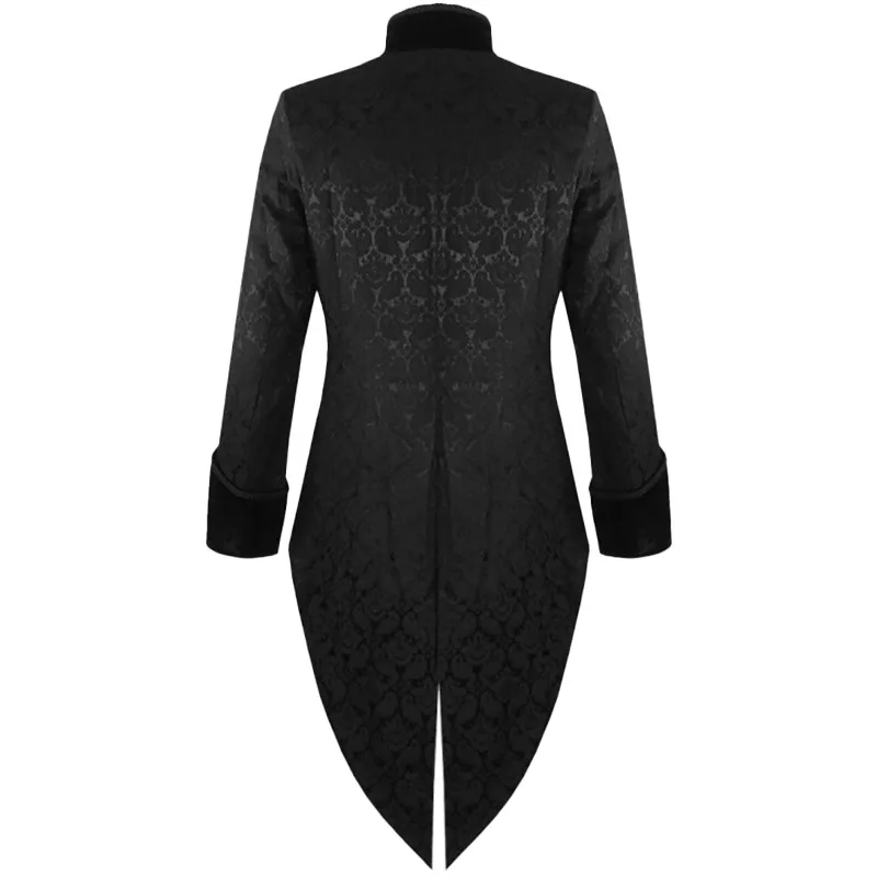 Men Medieval Victorian Costume Tuxedo Gentlema Tailcoat Gothic Steampunk Trench Vintage Frock Outfit Coat for Men