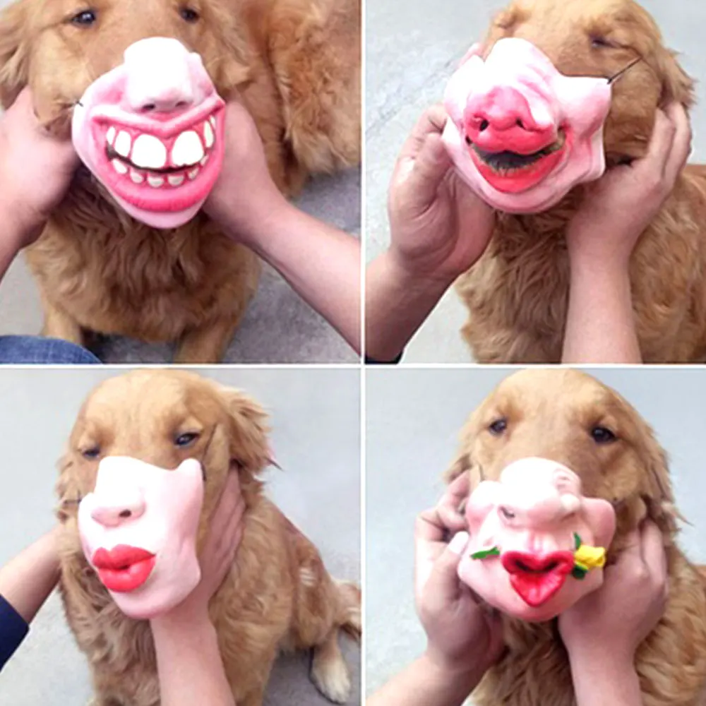 Маска на Хэллоуин из латекса, забавные игрушки, прочная маска в масках для собак, 8 стилей, форма, код, маскарад, намордник, шуточка