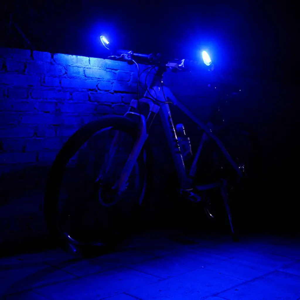 Flash Deal Mini Bicycle Light USB Rechargeable Cycling Bicycle MTB Handlebar Grip Bar End With LED Light Warni #0808 #0808 10