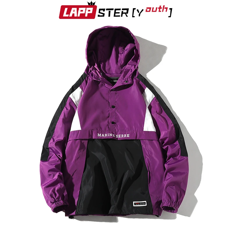Coats Bomber-Jackets Vintage Windbreaker Harajuku Japanese Streetwear Korean Hooded Men
