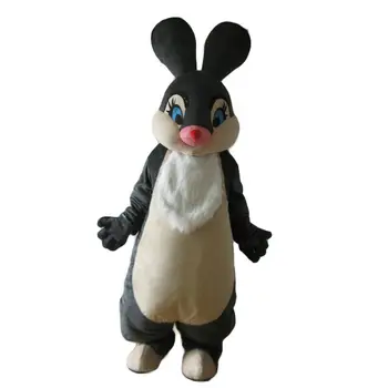 

Black Bunny Rabbit Mascot Costume Suits Cosplay Party Game Outfits Promotion Carnival Halloween Xmas Easter Adults Fursuit