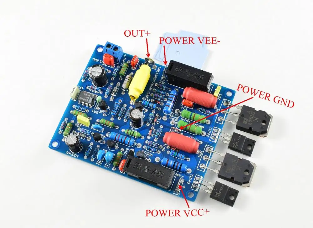 1 пара/2 канала QUAD405 100 Вт + Плата усилителя мощности аудио DIY KIT/сборная плата|assembled