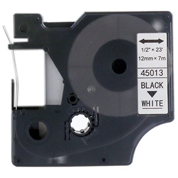 

10PCS Compatible for DYMO D1 45013 D145013 Black on White 12Mmx7M Compatible for DYMO Ltera Tag Label Printers