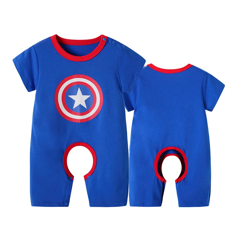 

Tolo Rabbit 2019 Summer New Style Infants Fashion Cartoon Animation Superman Hundred Percent Cotton Open File Series