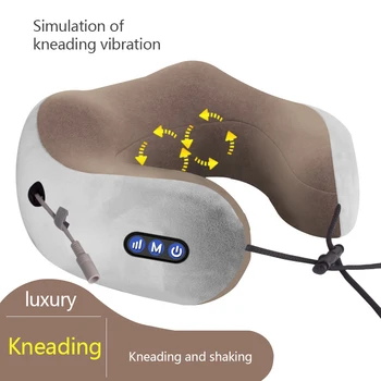 

lectric Wireless Neck Massager Pillow U Shape Multifunctional Portable Shoulder Massager Outdoor Home Car Travel Relax Massager