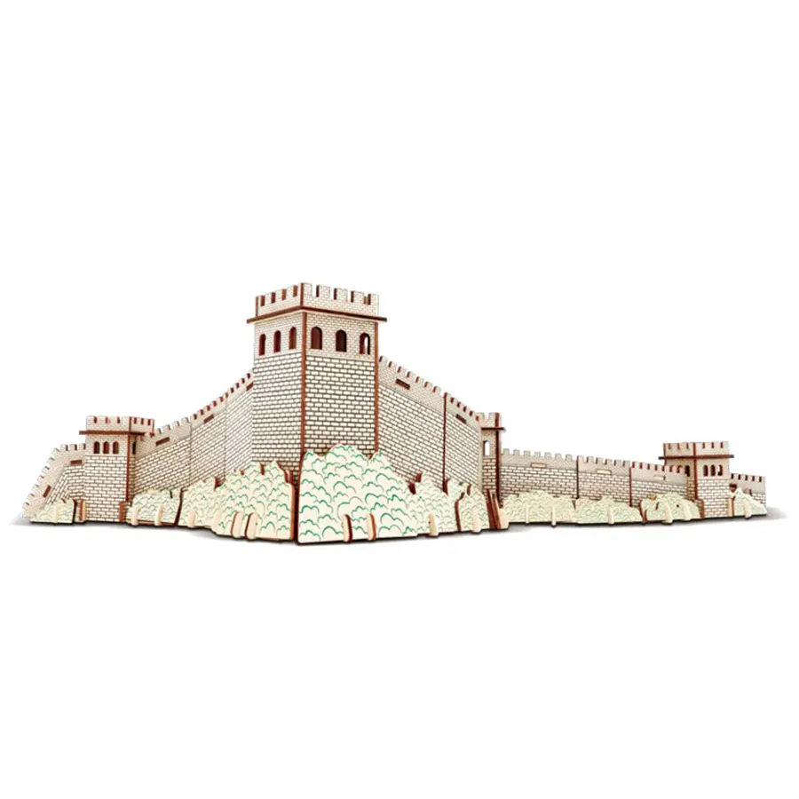 Китайские знаменитые здания Great Wall деревянные строительные кирпичи модель блоки обучающая игрушка детский Рождественский подарок
