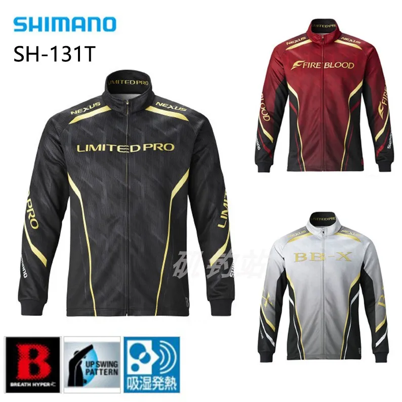 Shimano-ropa de pesca de manga larga para exteriores, chaqueta de secado rápido para ciclismo, protección solar