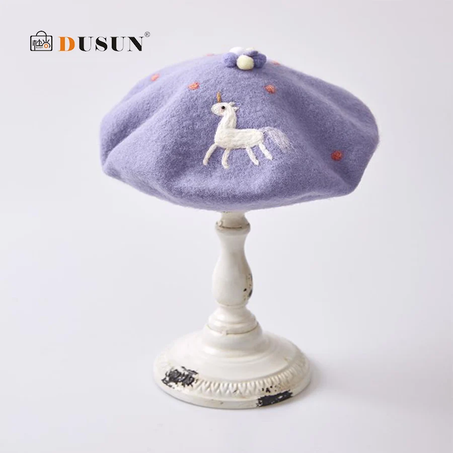 

Handmade custom wool felt ladies beret Handmade painter hat Round autumn winter ladies beret Valentine's day gift handmade new