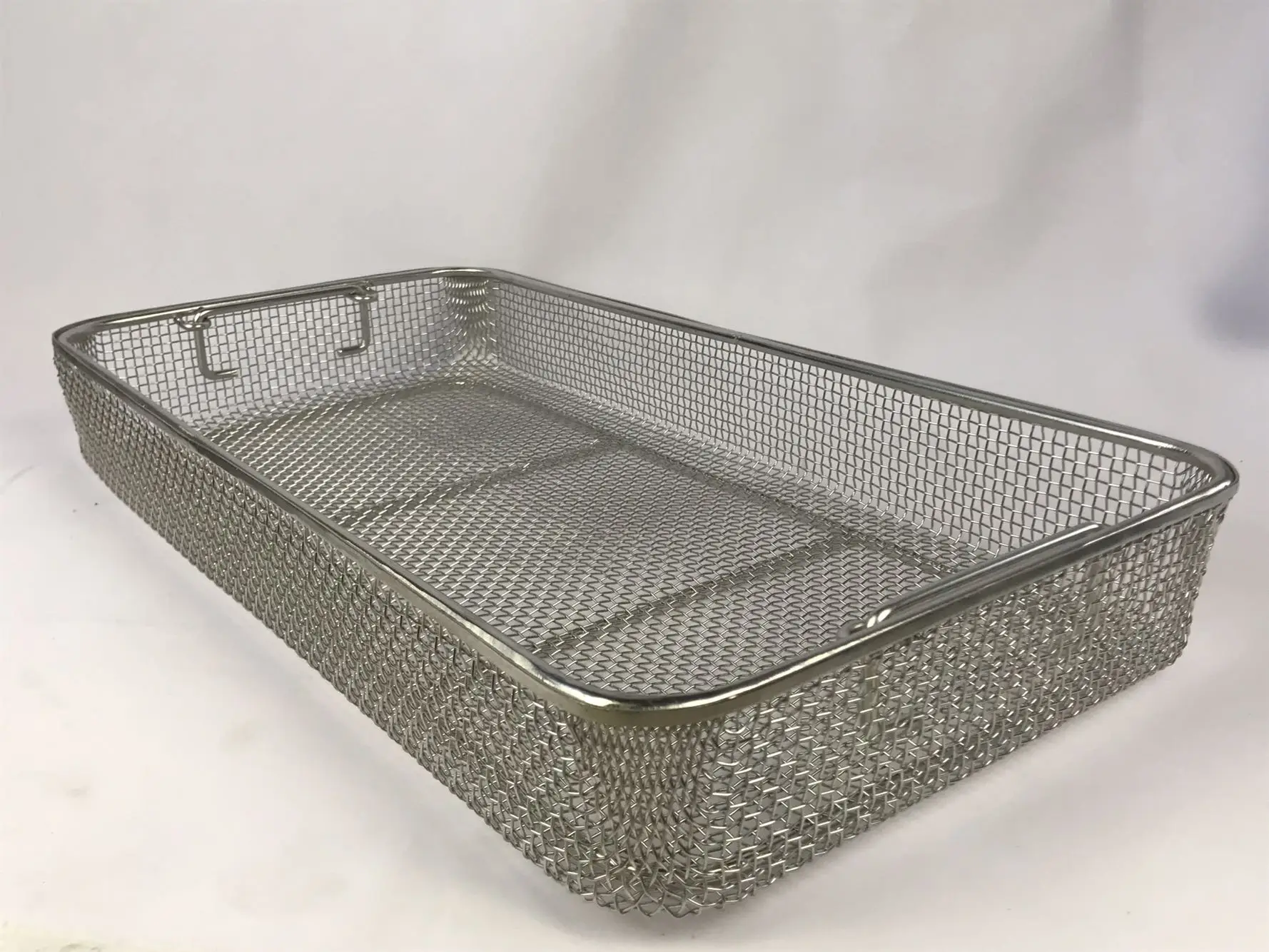 35cm x 30cm x7cm Корзина для инструментов 304 из нержавеющей стали чехол для стерилизации коробка для хирургического ящика для инструментов кассета - Цвет: 35cm x 30cm x7cm