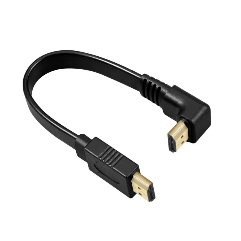 0 3 м Кабель адаптер HDMI к кабель 90 / 270 градусов Плоский 4K X 2K шнур для PS4 монитора