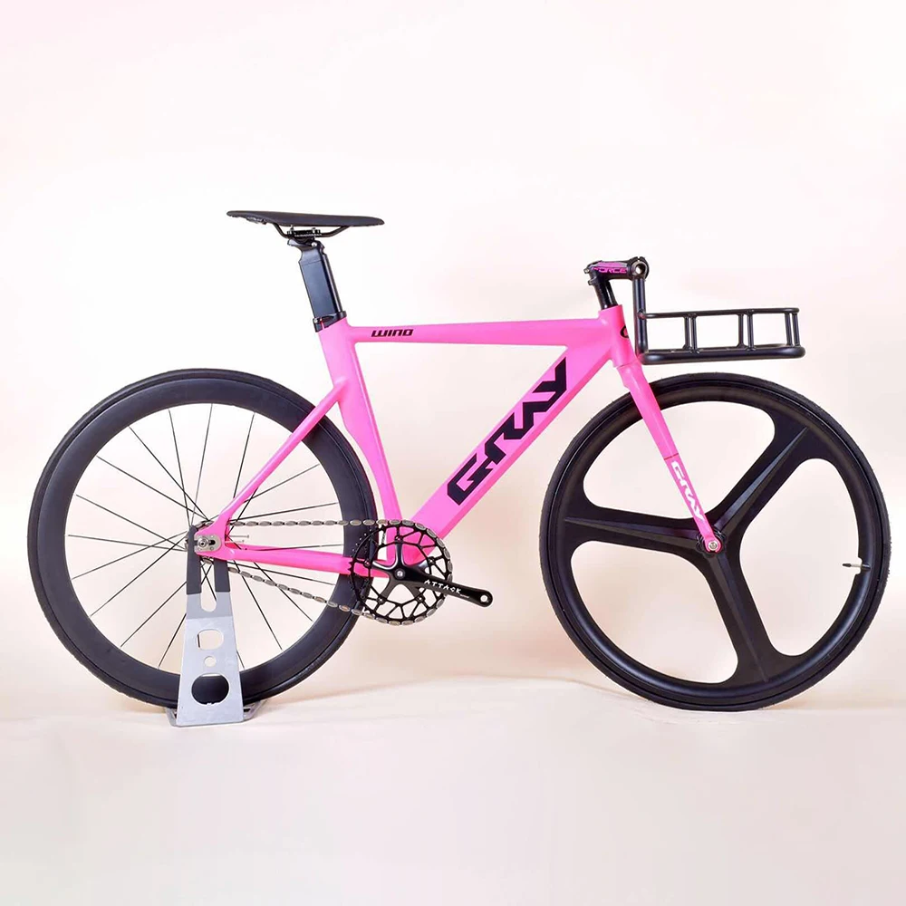 Fixie Bike 48cm 52cm frame single speed bike Welding frame white color Aluminum alloy Customize Track Bicycle 700C wheel