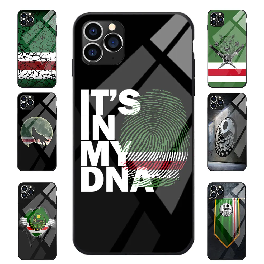 Tempered Glass For Samsung A20 50 70 M20 30 S7 S8 S9 S10 LITE Edge PLUS NOTE Chechen Flag Coat Of Arms Soft TPU Phone Cases | Мобильные