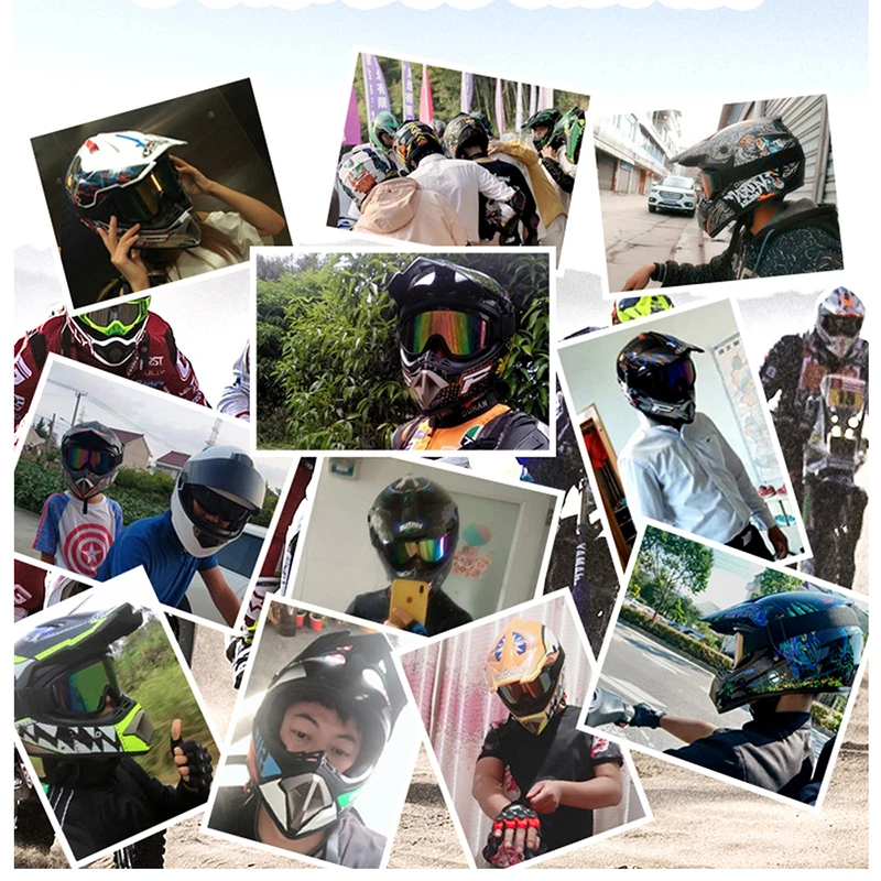 3 Подарки для мотокросса Профессиональный мотоциклетный шлем для гонок Casco Moto легкий внедорожный Полнолицевой ABS Cascos Para Motos