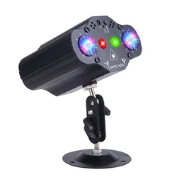 Projecteur de scène Laser LED, lumière Disco, lampe rvb Rechargeable, pour mariage, anniversaire 