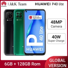 Huawei P40 Lite SmartPhone 6GB 128GB NFC Cellphone 40W Super Charge Mobile Phone Kirin 810 Quad 48MP Camera 4200mAh Android 10