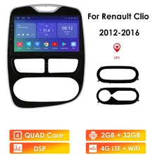 Octa-core 4G Android 10.0 2 Din Radio samochodowe GPS dla RENAULT Clio 3 4 2012-2016 Multimedia 10.1 cala wideo stereofoniczne nawigacja odtwarzacza