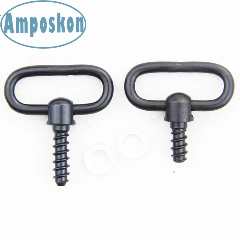 1 Set New Hot High Quality Rifle Sling Mounting Steel 1&quot Swivels Screw Stud Base Washers Kit Gun Accessories Hunting | Спорт и