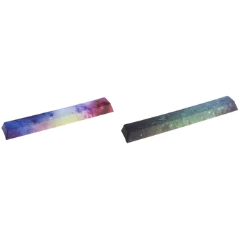 

2x PBT Keycaps Mechanical Keyboard DIY Keycap(6.25U Space Keycap)-Bizarre Starry Sky & Fantasy Space