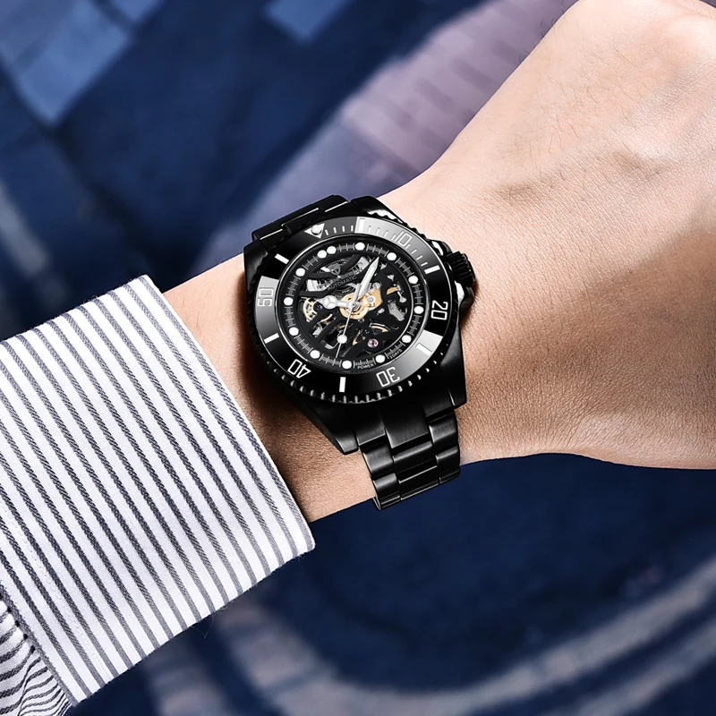 PAGANI DESIGN Top Brand Men Mechanical Watch Waterproof Stainless Steel Skeleton Automatic Watch Sapphire Glass Watch Men Reloj Hombre 10bar diver Self-winding male clock  (48)