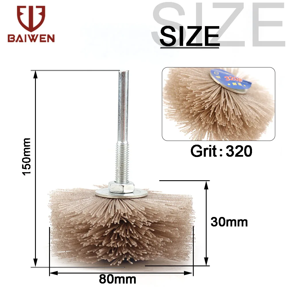 1pc Abrasive Wire Grinding Flower Head Nylon Wire Brush Deburring Grinder For Wood Furniture With 1/4'' Shank 1pc Abrasive Wire Grinding Flower Head Nylon Wire Brush Deburring Grinder For Wood Furniture With 1/4'' Shank