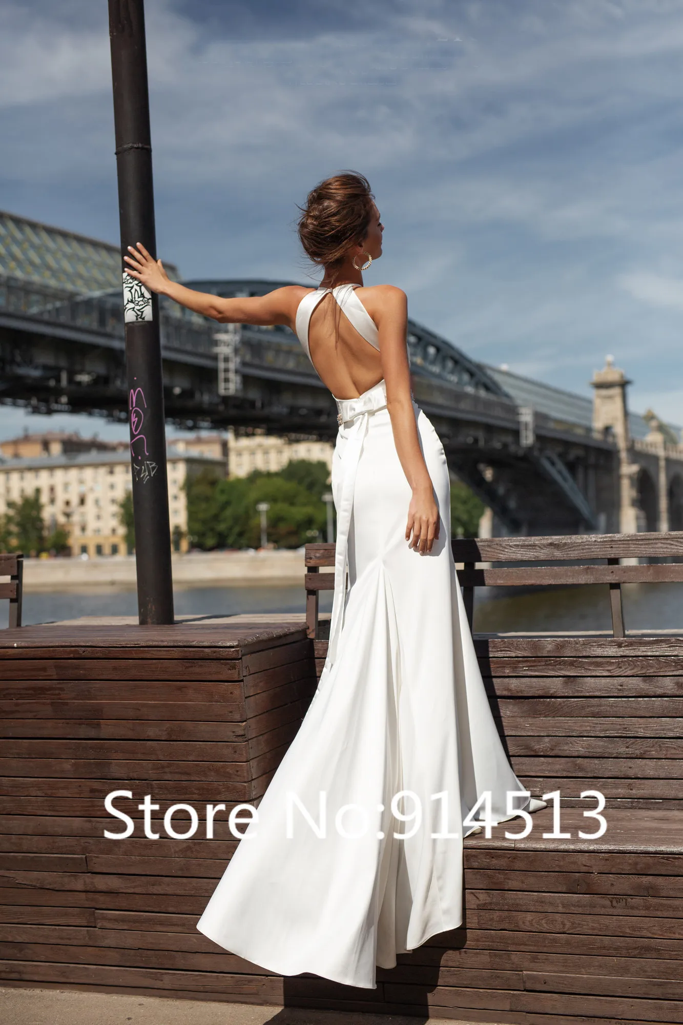 Свадебное платье русалки с поясом Vestido de noiva винтажные атласные свадебные платья с глубоким вырезом на спине на заказ длиной до пола