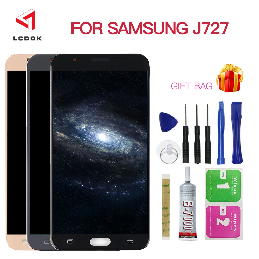 

100% Tested LCD For Samsung Galaxy J7 2017 J727 J727V J727P J727T1 J7 Sky Pro LCD Display Touch Screen Digitizer Assembly Panel